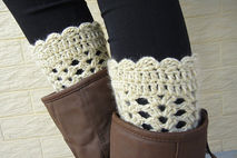 Crochet Leg Warmers Women Boot Sock Cuffs