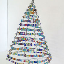 Christmas Tree - Handmade Beaded Wire Art