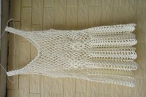 White Crochet Lace Mini Dress