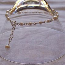 Pearl Swarovski Crystal - Silver Plated Bracelet