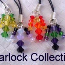 Swarovski Crystal World of Warcraft Inspired Phone Tag Set - War