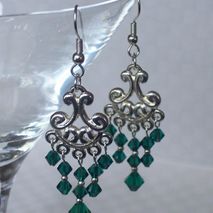 Swarovski Emerald Chandeliers