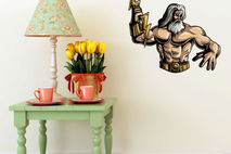 Greek God Zeus Wall Decal - GreekGodUScolor018ET