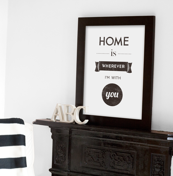 Home Is Wherever I m With You Latte Design PinkLion Home is wherever i m with you latte design pinklion