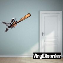 Baseball Bat Wall Decal - Vinyl Car Sticker - Uscolor014