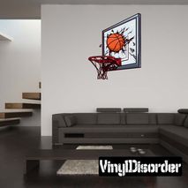Basketball Wall Decal - Vinyl Car Sticker - Uscolor010