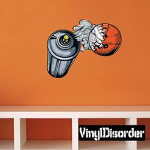 Basketball Graffiti Wall Decal - Vinyl Car Sticker - Uscolor006