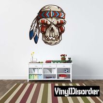 Native American Wall Decal - Vinyl Car Sticker - Uscolor002