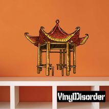 Chinese Monument Wall Decal - Vinyl Car Sticker - Uscolor003