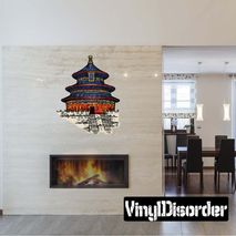 Chinese Monument Wall Decal - Vinyl Car Sticker - Uscolor006