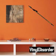 Chinese Spear Weapon Wall Decal - Vinyl Car Sticker - Uscolor004