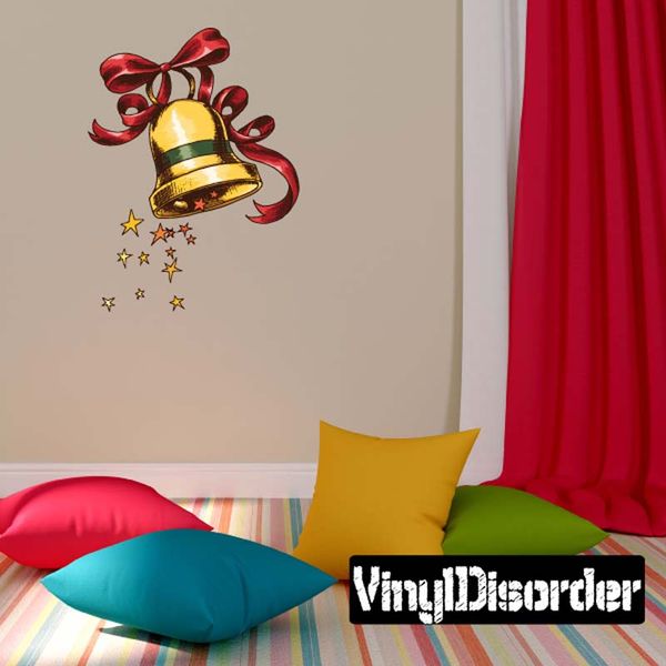 Christmas Bell Wall Decal Vinyl Car Sticker Uscolor014