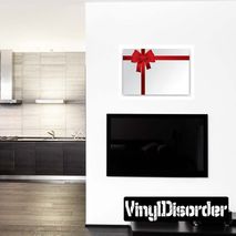 Christmas Bow Wall Decal - Vinyl Car Sticker - Uscolor006