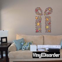 Christmas Present Wall Decal - Vinyl Car Sticker - Uscolor006