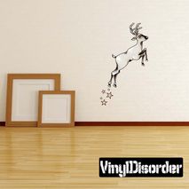 Christmas Reindeer Wall Decal - Vinyl Car Sticker - Uscolor001
