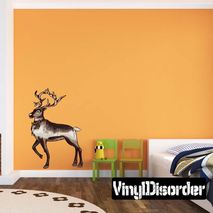 Christmas Reindeer Wall Decal - Vinyl Car Sticker - Uscolor003