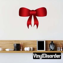 Christmas Ribbon Wall Decal - Vinyl Car Sticker - Uscolor013