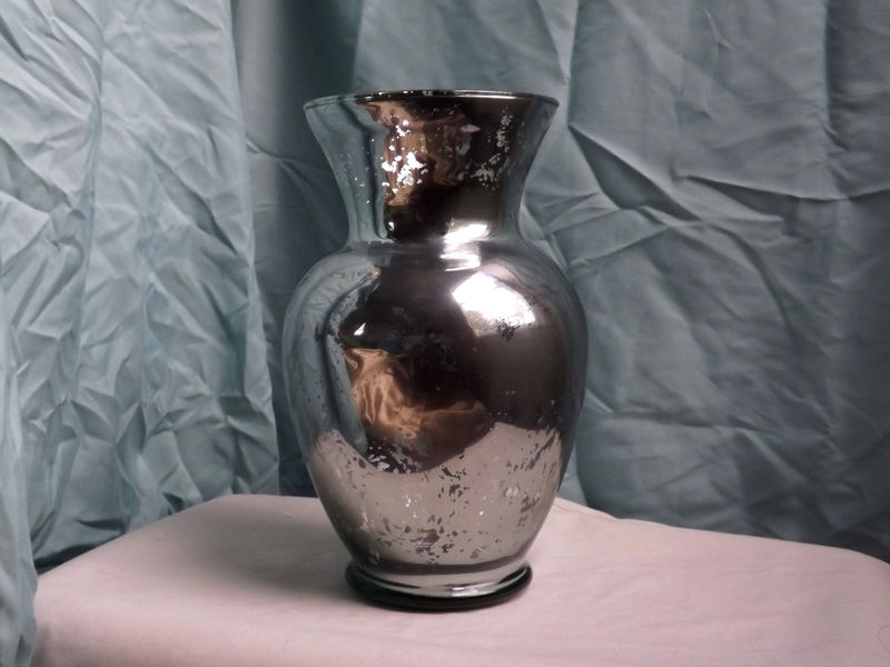 Large Mercury Glass Vase Tall Mirrored Vase Mercury Glass We Liz's Shop PinkLion