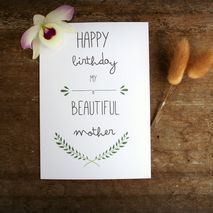 Mother Birthday card, Happy Birthday Card, Birthday Mum