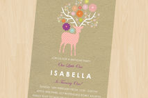 Woodland Party, First Birthday, Party Invitation
