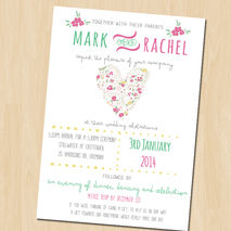 Wedding invitation, Rustic Wedding invitation.