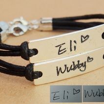 Couples Name Bracelet,Name bracelet personalized, Hand written