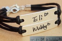 Couples Name Bracelet,Name bracelet personalized, Hand written