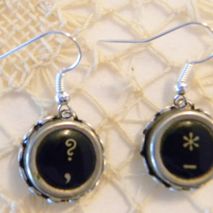 Punctuation Typewriter Key Earrings
