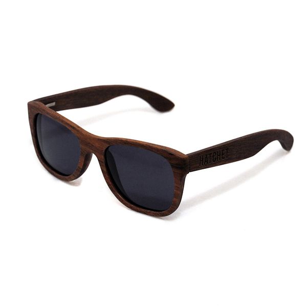 Vancouver Wood Sunglasses in Black Walnut Hatchet Eyewear Wood