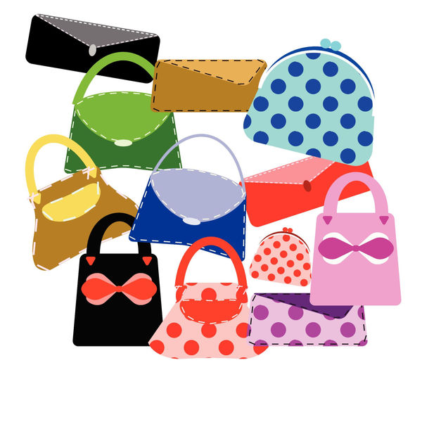 Handbag clipart, Purses clip art, Digital Clipart bags and purse - Digital  Art and Design - PinkLion