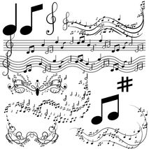 Music clipart, notes clip art, Digital Clipart Musical Accenq,In