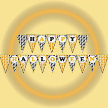 Happy halloween banner, Halloween printable banner,Party banner,