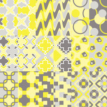 Gray yellow digital paper pack, scrapbook supplies, scrapbook pa