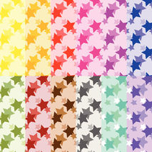 Stars digital paper pack, scrapbook paper pack, rainbow, instant