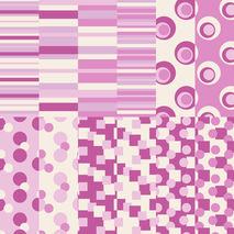 Purple digital papers pack, dots, square, stripe digital paper,