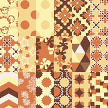 Yellow brown digital paper, dots,brown, yellow mix pattern digit