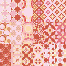 Red ocher digital paper, red, ocher, mix pattern digital paper,