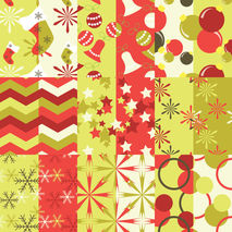 Christmas Digital Paper pack , invites, card making, digital scr