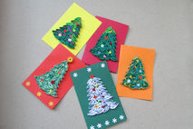 Christmas Card Set of 3 Quilling Holiday Cards