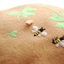 Handmade wool felt fairy hat - Bee and Clover