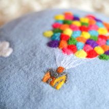 Handmade wool felt hat Pixar