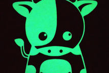Kawaii Cute Glow in the Dark Cow Decal Sticker