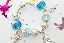 childs 3 fairies charm bracelet choice of color & size
