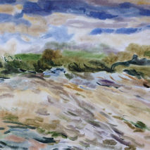 June. Watercolor on paper.