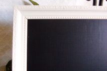 White Framed Chalk Board