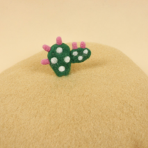 Succulents Cactus new handmade wool felt handmade painter cap