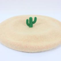 Succulents Cactus new handmade wool felt handmade painter cap