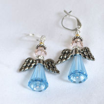 Swarovski Crystal Angel Earrings