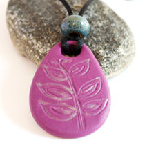 Handmade Purple Boho Necklace