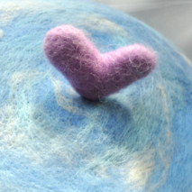 Vintage retro sky forest original hat with a pinky heart amazing